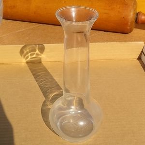 VINTAGE Clear Glass Bud Vase 6"x2.5"